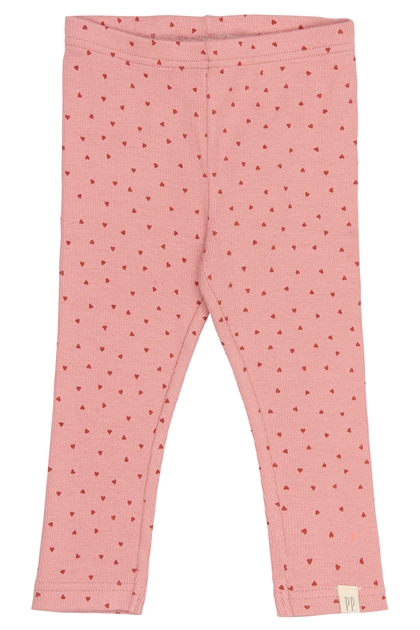 Petit Piao Leggins Sonja - Dusty Rose Heart  